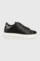 Karl Lagerfeld sneakers din piele KAPRI KC Planet friendly negru KL62523F.000