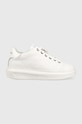 Kožené tenisky Karl Lagerfeld KAPRI KC Planet friendly biela KL62523F.01W