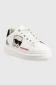 Δερμάτινα αθλητικά παπούτσια Karl Lagerfeld KAPRI KC λευκό