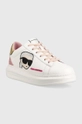 Karl Lagerfeld sneakersy skórzane KAPRI KC biały