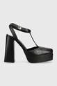 Шкіряні туфлі Karl Lagerfeld Jeans SOIREE PLATFORM KLJ блок чорний KLJ93111.1BP