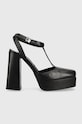 Кожаные туфли Karl Lagerfeld Jeans SOIREE PLATFORM KLJ кирпичик чёрный KLJ93111.1BP