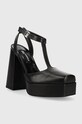 Шкіряні туфлі Karl Lagerfeld Jeans SOIREE PLATFORM KLJ KLJ93111.1BP чорний AW23