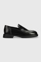 Δερμάτινα μοκασίνια Vagabond Shoemakers JACLYN φλατ μαύρο 5638.104.20