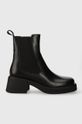 Vagabond Shoemakers sztyblety skórzane DORAH słupek czarny 5642.001.20