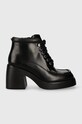 Vagabond Shoemakers botki skórzane BROOKE słupek czarny 5644.004.20