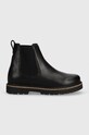 Kožené kotníkové boty Birkenstock Highwood nezateplené černá 1025781