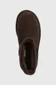 brown UGG suede snow boots Classic Mini Platform