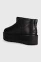 Obuwie UGG śniegowce skórzane Classic Ultra Mini Platform 1141510.BLLE czarny
