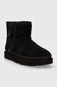 UGG śniegowce zamszowe Classic Ultra Mini II 1144034.BLK czarny AW23