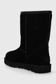 Obuwie UGG śniegowce zamszowe Classic Short Bailey Zip 1144043.BLK czarny