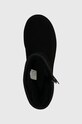 UGG śniegowce zamszowe Classic Short Bailey Zip czarny 1144043.BLK
