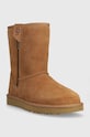 Semišové snehule UGG Classic Short Bailey Zip 1144043.CHE hnedá AW23