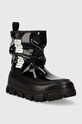 UGG hócsizma Classic Brellah Mini 1144059.BLK fekete AW23