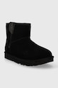 UGG cizme de zapada din piele intoarsa Classic Mini Bailey Zip 1151230.BLK negru AW23