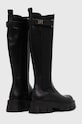 Scarpe Elisabetta Franchi stivali in pelle SA23B37E2.110 nero