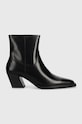 Kožené kotníkové boty Vagabond Shoemakers ALINA nezateplené černá 5621.001.20