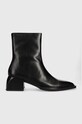 Vagabond Shoemakers botki skórzane VIVIAN płaski czarny 5453.001.20