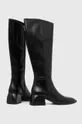 Usnjeni elegantni škornji Vagabond Shoemakers VIVIAN Zunanjost: Naravno usnje Notranjost: Tekstilni material, Naravno usnje Podplat: Sintetični material