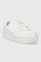 Δερμάτινα αθλητικά παπούτσια Fila FXVENTUNO PLATFORM λευκό