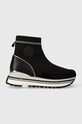 Liu Jo sneakers MAXI WONDER 66 piele întoarsă negru BF3101TX04722222
