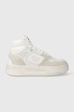 Champion sneakersy skórzane Z80 HI PLATFORM SL Mid skóra zamszowa biały S11598