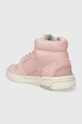 Obuwie Champion sneakersy skórzane Z80 HI SL Mid S11645 różowy