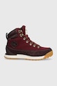 The North Face pantofi Back-To-Berkeley IV Textile Waterproof piele întoarsă burgundia NF0A8179OI51