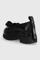Încălțăminte Red Valentino mocasini de piele 3Q2S0H72GAW.0NO negru