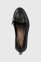Red Valentino mocasini de piele negru 3Q2S0H72GAW.0NO