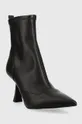 Členkové topánky Michael Kors Clara čierna