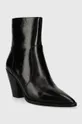 Δερμάτινες μπότες MICHAEL Michael Kors Dover μαύρο