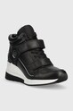 MICHAEL Michael Kors sneakersy skórzane Gentry 43F3GYFE2L.001 czarny AW23