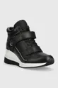 Δερμάτινα αθλητικά παπούτσια MICHAEL Michael Kors Gentry μαύρο