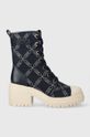 Členkové topánky MICHAEL Kors Hanley textilný tmavomodrá 40F3HYME6Y.407