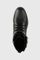 čierna Kožené členkové topánky Michael Kors Rory