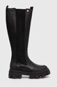 Кожаные сапоги Barbour B.Intl Parson без утепления чёрный LFO0636BK11