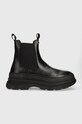 Barbour ghete chelsea de piele B.Intl Strada 5-8 cm negru LFO0642BK11