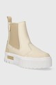 Puma sztyblety skórzane Mayze Chelsea 393092 beżowy AW23