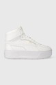 Кросівки Puma Karmen Rebelle Mid імітація лицьової шкіри білий 387213