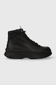 Puma sneakersy imitacja skóry licowej czarny 392316