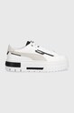 Puma sneakers Mayze Crashed Wns imitatie de piele intoarsa alb 392495