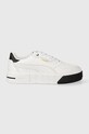 Шкіряні кросівки Puma Cali Court Lth Wns платформа білий 393802
