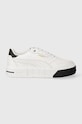 Puma sneakersy skórzane Cali Court Lth Wns platforma biały 393802