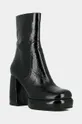 Δερμάτινες μπότες Jonak DENA CUIR BRILLANT μαύρο