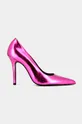 рожевий Шкіряні туфлі Jonak DINERA CUIR METALLISE Жіночий