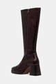Obutev Usnjeni elegantni škornji Jonak BETINA CUIR VIEILLI 6001328 bordo