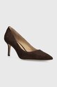 Lauren Ralph Lauren tocuri din piele intoarsa Lanette 802709652010.200 maro AW23