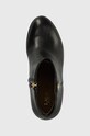 Kožené členkové topánky Lauren Ralph Lauren Shaley čierna 802810043002.001