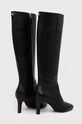 Obuv Kožené čižmy Lauren Ralph Lauren Caelynn II 802908343002.001 čierna